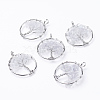Natural Quartz Crystal Pendants X-G-E419-21P-2