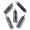 Natural Mixed Gemstone Pendants G-E603-02P-2