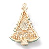 Christmas Zinc Alloy Rhinestone Pendnats X-PALLOY-K008-01C-KCG-2