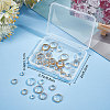 CREATCABIN 64Pcs 8 Style Brass Beads Frames KK-CN0001-74-7