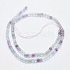 Natural Fluorite Beads Strands G-F547-38A-4mm-2