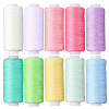 10Pcs 10 Colors Polyester Sewing Thread SENE-CY0001-05E-6