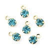 Brass Glass Charms X-KK-C097-08G-02-1