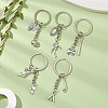 5Pcs Alloy Keychains KEYC-JKC01046-2