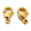 304 Stainless Steel Lobster Claw Clasps Hand Polished X-STAS-AB10-G-2