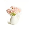 Resin Milk Bottle Flocking Flower Dessert Model PW-WG09933-02-1