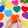 81Pcs 9 Colors Heart Shape Markers Carpet Markers DIY-FH0010-74-3