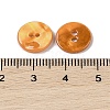Spray Paint Natural Freshwater Shell Button BSHE-H018-15E-3