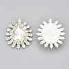 Alloy Rhinestone Cabochons PALLOY-T066-21P-2