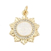 Brass Micro Pave Cubic Zirconia Pendants KK-I723-44G-1