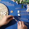 150Pcs Plastic Sewing Needle Organizers Tubes with Cap CON-CA0001-037B-3