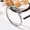 304 Stainless Steel Open Cuff Rings for Women RJEW-F170-03P-02-1