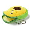 Cartoon Style Avocado Fluffy Cloth Wallets AJEW-I066-01C-3