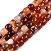 Natural Red Agate Beads Strands G-T138-145-4