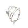 Non-Tarnish 304 Stainless Steel Finger Rings RJEW-L107-003P-1