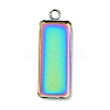 Ion Plating(IP) 304 Stainless Steel Pendant Cabochon Settings LS-STAS-I069-36MC-2