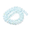 Plating Natural Selenite Beads Strands G-G120-A01-03-03-3