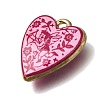 Printed Brass Pendants KK-CBAE379-02G-F-2
