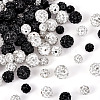 120Pcs 6 Styles Rhinestone Pave Disco Ball Beads RB-TA0001-14-2