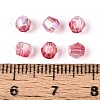 Transparent Spray Painted Glass Beads EGLA-N018-4mm-07-4