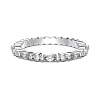 Rhodium Plated 925 Sterling Silver Micro Pave Cubic Zirconia Finger Rings for Women RJEW-K253-09P-2