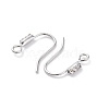 Brass Micro Pave Clear Cubic Zirconia Earring Hooks KK-Z084-10P-2