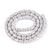 Electroplate Opaque Glass Beads Strands EGLA-Q132-03A-C01-2