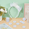 20Pcs Felt Hair Band Pads DIY-BC0015-58B-4
