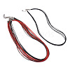 6Pcs 3 Colors 1MM Polyester&Cotton Waxed Cord 5-Strand Necklace Making MAK-TA0001-36B-2