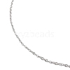 Non-Tarnish 304 Stainless Steel Cable Chain Necklace for Men Women NJEW-M200-14P-2