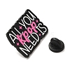 Word All You Need Is Kpop Alloy Enamel Pin Brooch JEWB-B014-04E-3