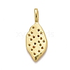 Rack Plating Brass Micro Pave Clear Cubic Zirconia Pendants KK-B056-02-3