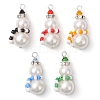 Shell Pearl & Glass Seed Beaded Pendants PALLOY-TA00167-2