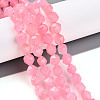 Dyed Natural White Jade Beads Strands G-T139-8mm-46U-1