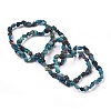 Natural Chrysocolla Bead Stretch Bracelets BJEW-K213-55-1