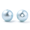 Spray Painted ABS Plastic Imitation Pearl Beads OACR-T015-05C-07-1