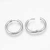 Tarnish Resistant 201 Stainless Steel Huggie Hoop Earrings MAK-R021-21mm-2