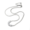 304 Stainless Steel Snake Chain Necklaces NJEW-I126-07P-2