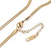304 Stainless Steel Triple Butterfly Pendant Necklace with Herringbone Chains for Women NJEW-P269-08G-4