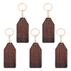 Walnut Wood Pendant Keychains KEYC-TAC0034-06E-1