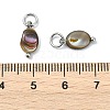 Natural Paua Shell Pendants PALLOY-JF05290-02-4