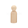 Unfinished Wooden Peg Dolls DOLL-PW0002-014B-1