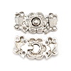 Alloy Snap Lock Clasps FIND-WH0108-19P-2