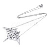 Non-Tarnish 201 Stainless Steel Pendant Necklaces NJEW-T009-JN071-1-40-2