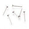 Non-Tarnish 304 Stainless Steel Post Stud Earring Settings STAS-I097-006A-P-2