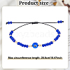 ANATTASOUL 4Pcs 4 Colors Glass & Plastic Evil Eye Braided Bead Bracelets Set BJEW-AN0001-27-2