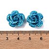 3D Rose Flower Baking Paint Aluminum Beads FIND-L019-01B-3