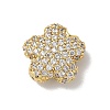 Rack Plating Brass Micro Pave Cubic Zirconia Beads KK-L224-023G-1