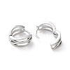 Rack Plating Brass Hoop Earrings EJEW-S241-23P-2