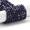 Electroplate Transparent Glass Beads Strands LS-EGLA-A035-T4mm-A15-1